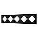 Рамка пластиковая на 5 постов Arlight FRM-TENDO-SFPL-5-BK 054657