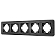 Рамка на 5 постов алюминиевая Arlight FRM-AKIRY-AL-5-BK 049735