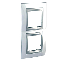 Рамка 2-постовая вертикальная Schneider Electric Unica Top MGU66.004V.092