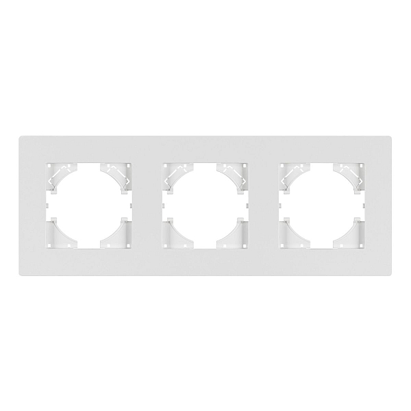 Рамка на 3 поста пластиковая Arlight FRM-PERIO-PL-3-WH 049754