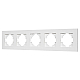 Рамка на 5 постов пластиковая Arlight FRM-PERIO-PL-5-WH 049762