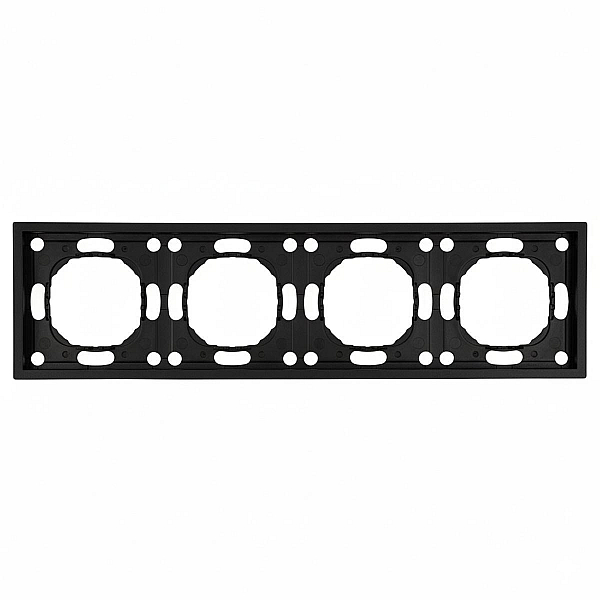 Рамка 4-постовая Stekker Эмили черный уголь PFR00-5004-05 49861