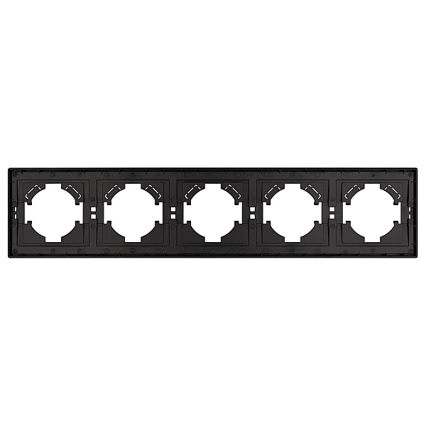 Рамка пластиковая на 5 постов Arlight FRM-TENDO-PL-5-BK 053852