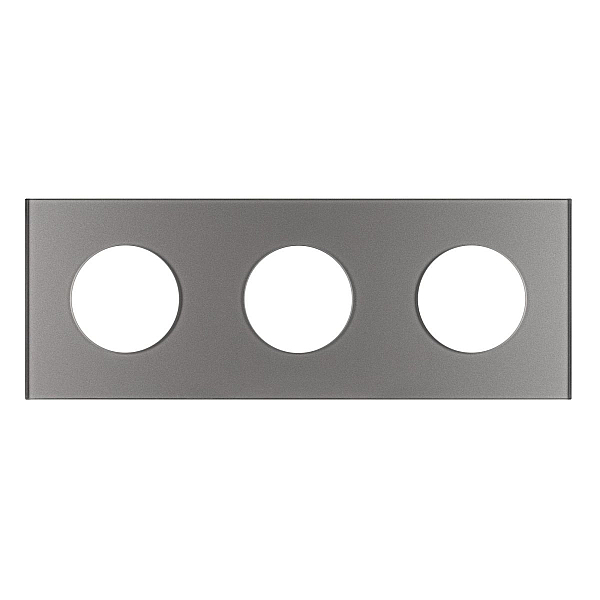 Рамка стеклянная на 3 поста Arlight FRM-GLARE-GC-3-GR 043840