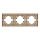 Рамка пластиковая на 3 поста Arlight FRM-TENDO-PL-3-GD 053846