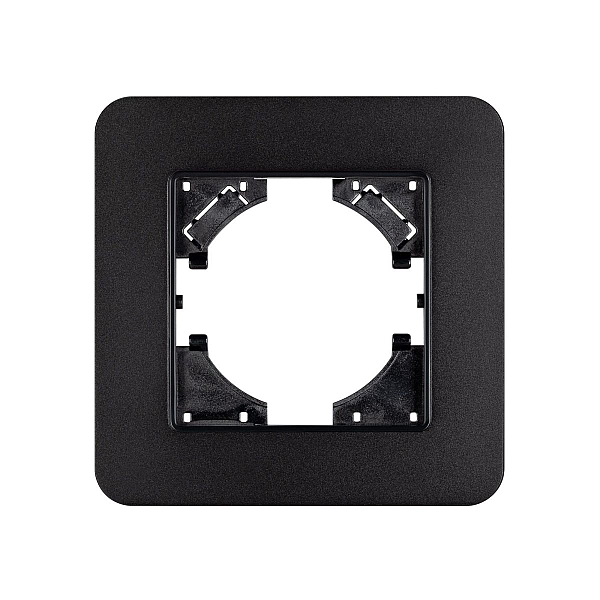 Рамка алюминиевая на 1 пост Arlight FRM-AKIRY-SFAL-1-BK 049685