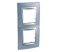 Рамка 2-постовая вертикальная Schneider Electric Unica Top MGU66.004V.098