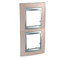 Рамка 2-постовая вертикальная Schneider Electric Unica Top MGU66.004V.096