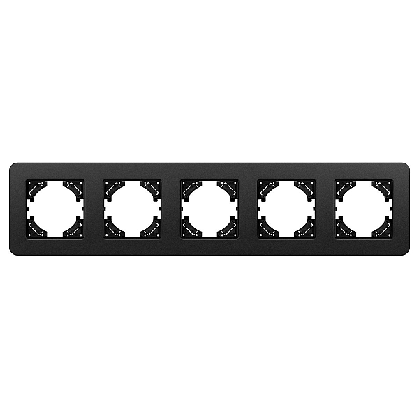 Рамка на 5 постов алюминиевая Arlight FRM-AKIRY-SFAL-5-BK 049747