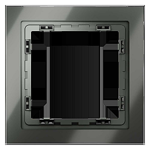 Рамка на 1 пост Voltum S70 VLS110106 (титан, стекло)