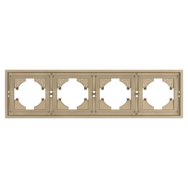 Рамка пластиковая на 4 поста Arlight FRM-TENDO-SFPL-4-GD 054663