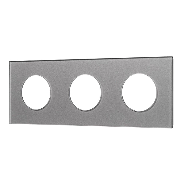 Рамка стеклянная на 3 поста Arlight FRM-GLARE-GC-3-GR 043840