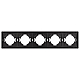 Рамка пластиковая на 5 постов Arlight FRM-TENDO-SFPL-5-GR 054659