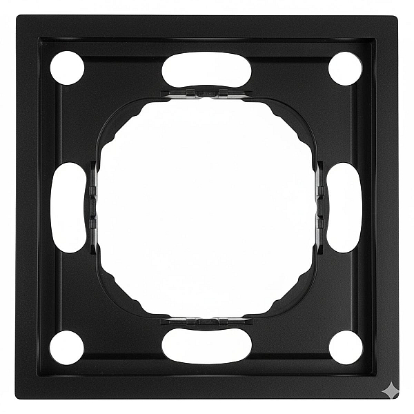 Рамка 1-постовая Stekker Эмили черный уголь PFR00-5001-05 49858
