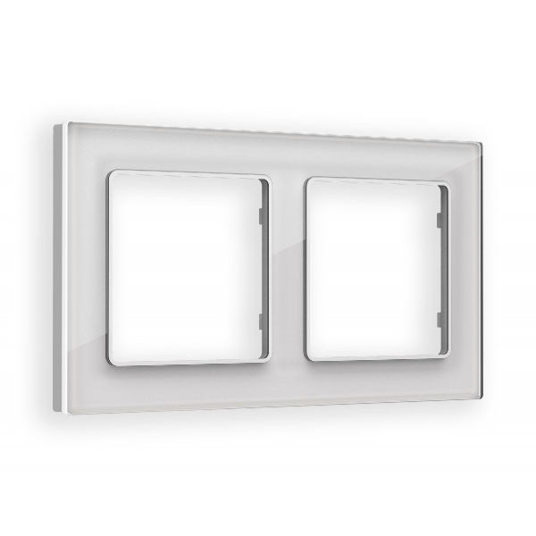 Рамка двухместная Ambrella Volt Platos AF330402 Рамка двухместная Ambrella Volt Platos AF330402
