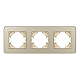 Рамка на 3 поста стеклянная Arlight FRM-OMALI-SFGS-3-GD 049715