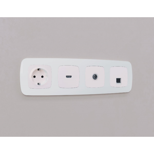 Лицевая панель для HDMI розетки Ambrella Volt Omega OP2140 Лицевая панель для HDMI розетки Ambrella Volt Omega OP2140