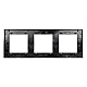 Рамка трехместная Arlight FRM-GLARE-GS-3-BK 043800