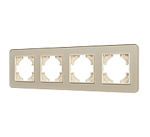 Рамка на 4 поста стеклянная Arlight FRM-OMALI-SFGS-4-GD 049719