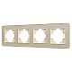 Рамка на 4 поста стеклянная Arlight FRM-OMALI-SFGS-4-GD 049719