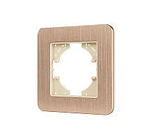 Рамка алюминиевая на 1 пост Arlight FRM-AKIRY-AL-1-GD 049683