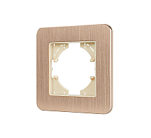 Рамка алюминиевая на 1 пост Arlight FRM-AKIRY-AL-1-GD 049683