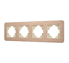 Рамка на 4 поста алюминиевая Arlight FRM-AKIRY-AL-4-GD 049733