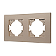 Рамка на 2 поста пластиковая Arlight FRM-PERIO-PL-2-GD 049753