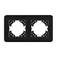 Рамка на 2 поста стеклянная Arlight FRM-OMALI-SFGS-2-BK 049709