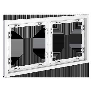 Рамка на 2 поста Voltum S70 VLS100202 (белый матовый)