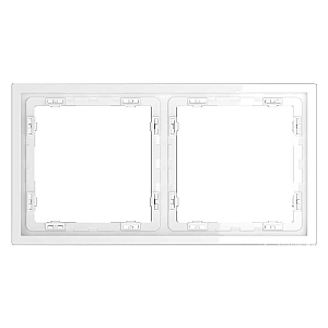 Рамка на 2 поста Voltum S70 VLS100201 (белый глянцевый)