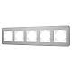 Рамка на 5 постов алюминиевая Arlight FRM-AKIRY-AL-5-SR 049734