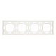 Рамка 4-постовая Stekker Эмили белый фарфор PFR00-5004-01 49887