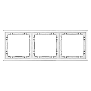 Рамка на 3 поста Voltum S70 VLS100302 (белый матовый)