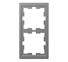 Рамка 2-постовая Schneider Electric Merten D-Life MTN4020-6536