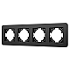 Рамка на 4 поста алюминиевая Arlight FRM-AKIRY-SFAL-4-BK 049744