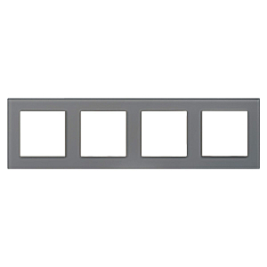 Рамка на 4 поста Arlight FRM-GLARE-GS-4-GR 043804