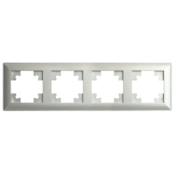 Рамка 4-постовая Stekker Катрин серебро PFR00-7004-03 39800