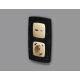 Лицевая панель для розетки с/з со шторками 2USB A+C Ambrella Volt Omega OP6100