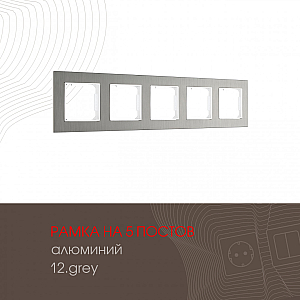 Рамка пятиместная Arte Milano 503.12-5.grey