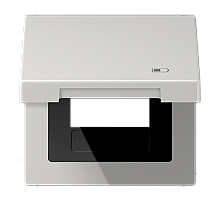 Рамка с подпружиненной крышкой для USB-механизмов Jung LS990BFKLUSBLG
