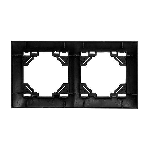 Рамка 2-постовая Stekker Эрна Элегант черный PFR00-9012-03 49662