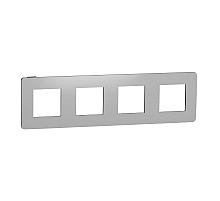 Рамка 4-постовая Schneider Electric Unica New NU280856