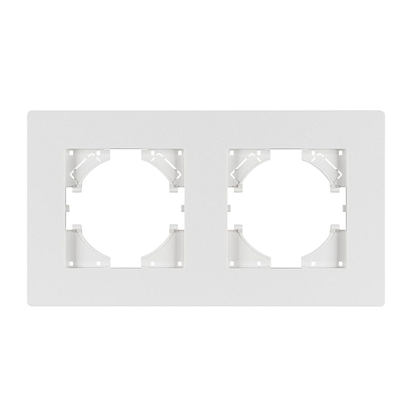 Рамка на 2 поста пластиковая Arlight FRM-PERIO-PL-2-WH 049750