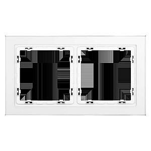 Рамка на 2 поста Voltum S70 VLS110202 (белый,матовый,стекло)