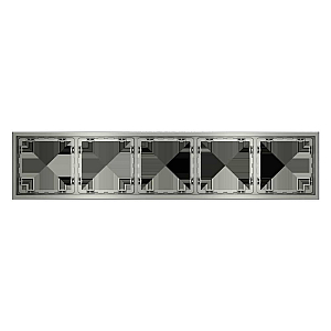 Рамка на 5 постов Voltum S70 VLS100505 (сталь)