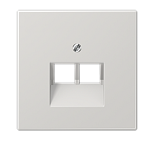 Накладка для комп./тлф. розетки 2хRJ45 Jung LS990 LS969-2UALG