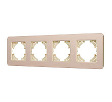 Рамка на 4 поста алюминиевая Arlight FRM-AKIRY-SFAL-4-GD 049745