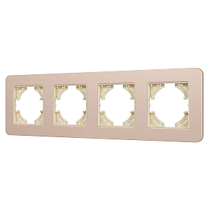 Рамка на 4 поста алюминиевая Arlight FRM-AKIRY-SFAL-4-GD 049745
