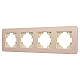 Рамка на 4 поста алюминиевая Arlight FRM-AKIRY-SFAL-4-GD 049745